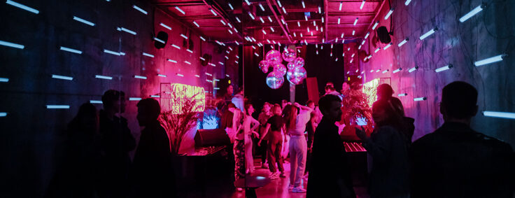 5 Trending Event Themes You’ll Want To Know About - casual reception with a night club feel